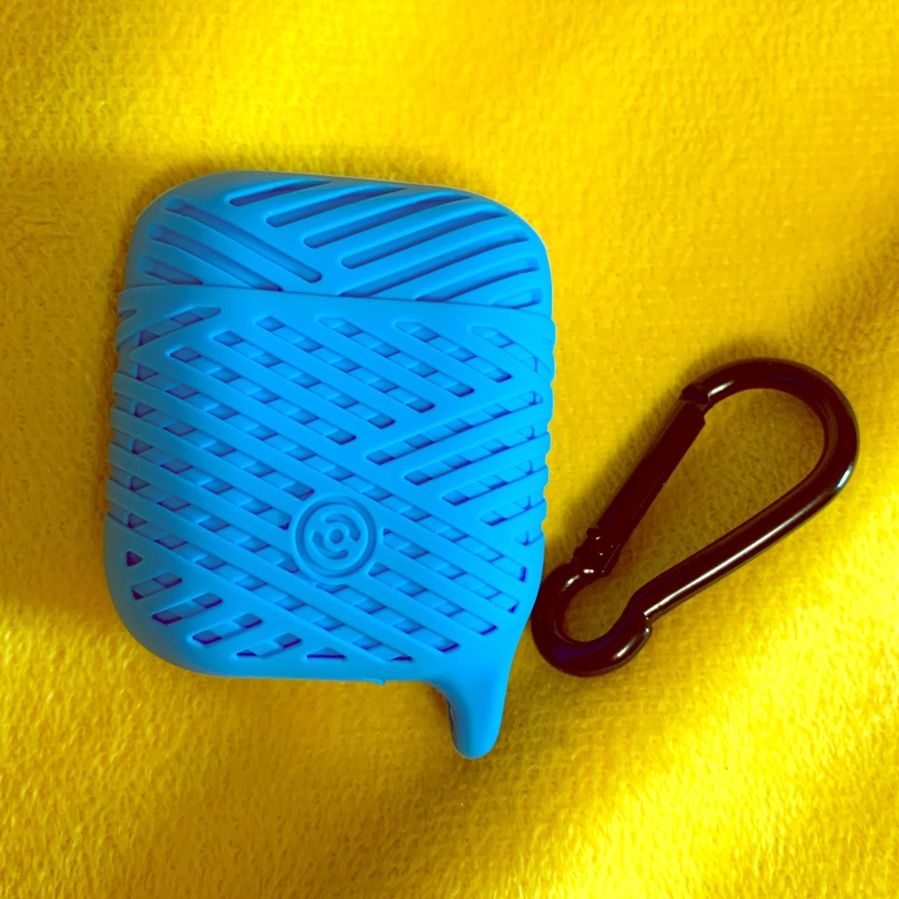 Blue basket weave Airpod Case